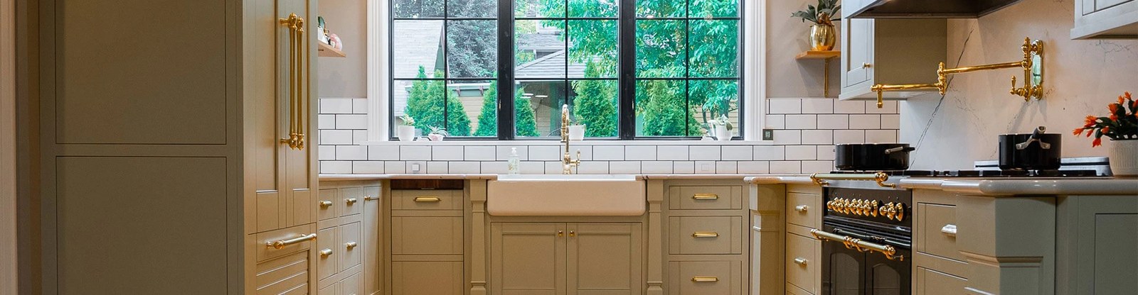 A full kitchen and living space from a Dwellings whole-home remodel