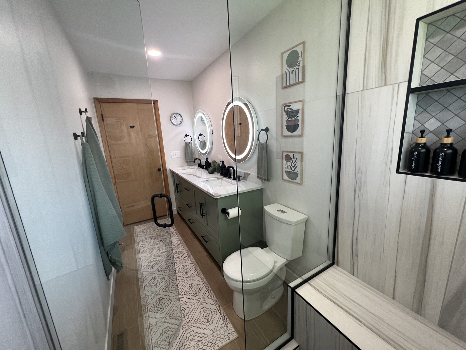 A remodeled bathroom interior by Dwellings in Sioux Falls