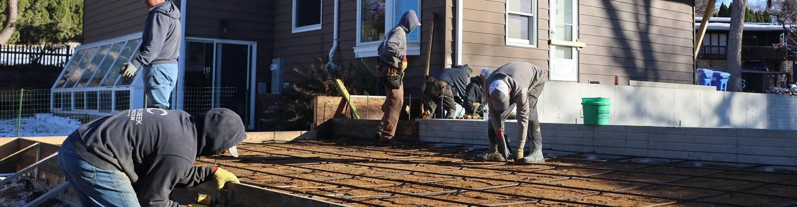 The Dwellings crew at work on a home remodeling project